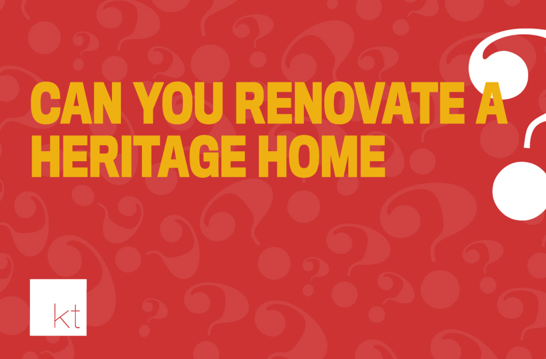 Renovating a heritage home