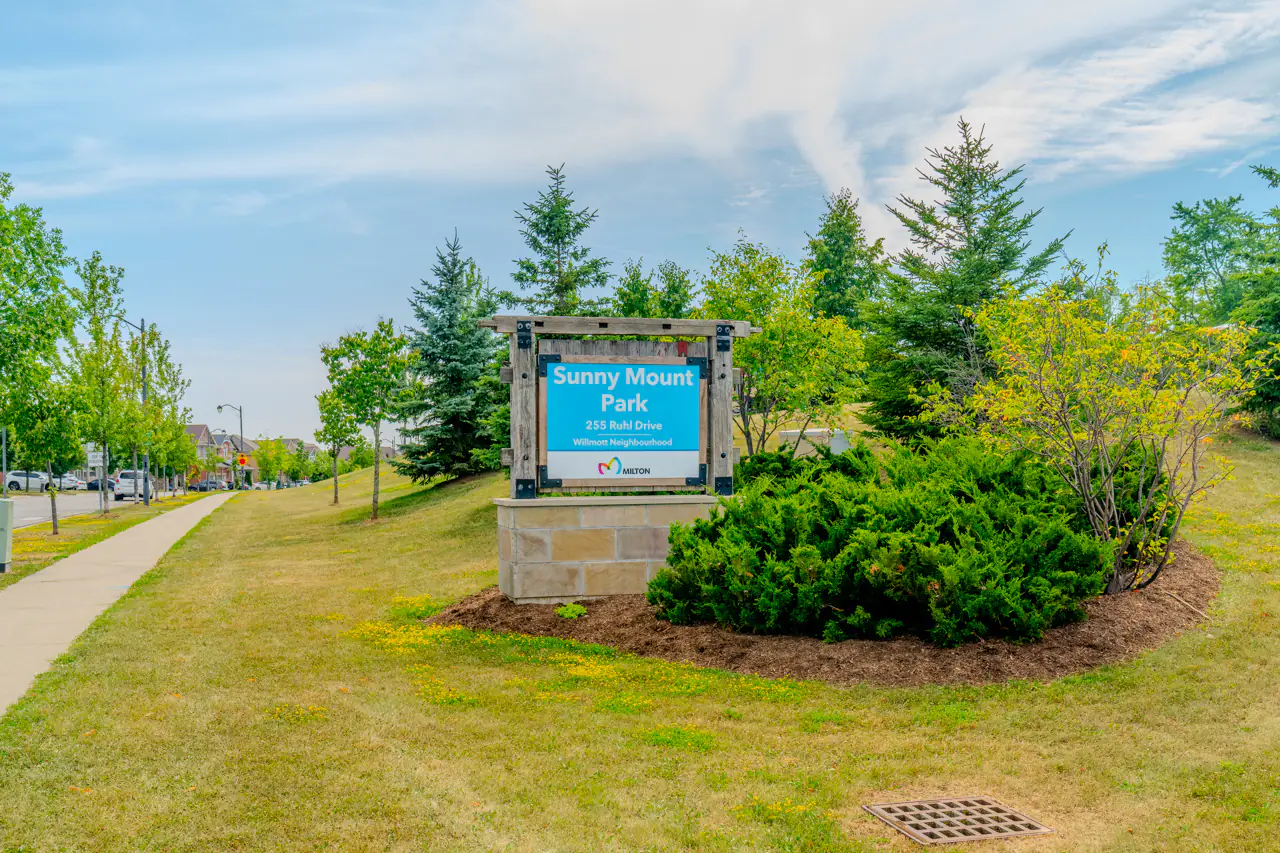 Sunny Mount Park entrance sign