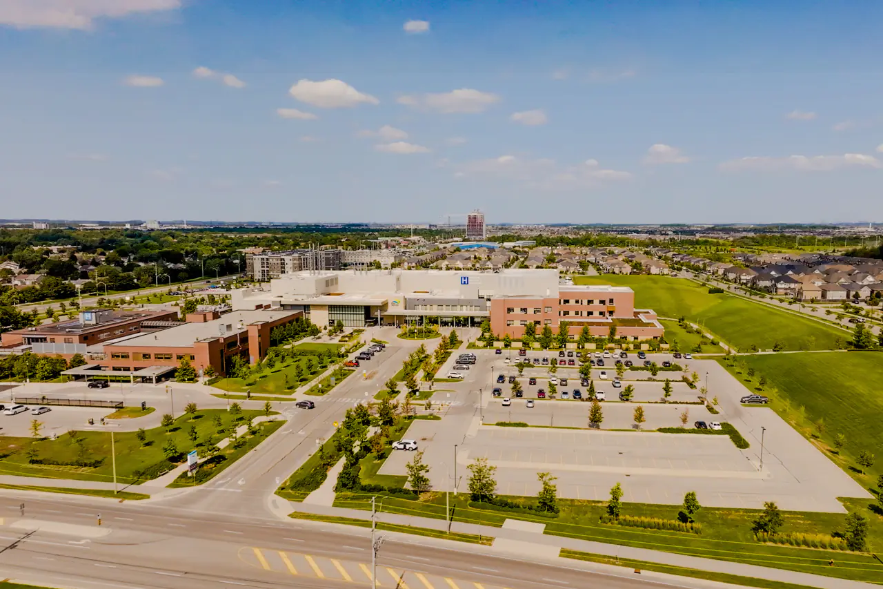 Aerial shot of the Milton District Hospital