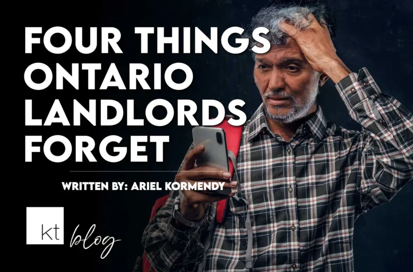 Ontario Landlord Forgets Important Requirements