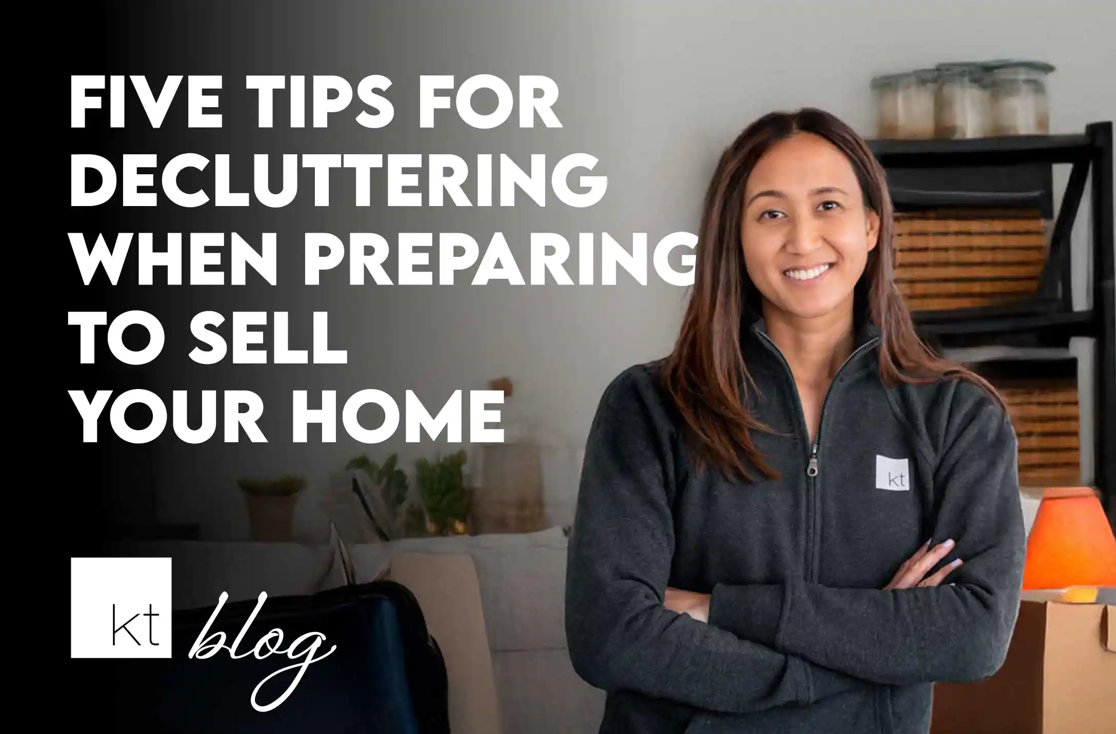 real estate agents in milton talking about decluttering